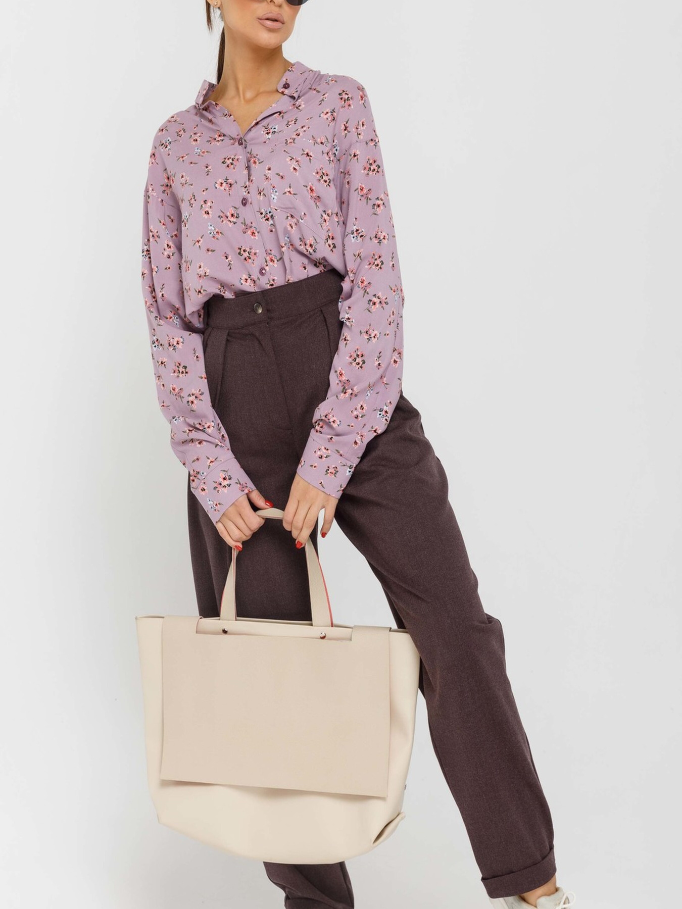 Штани повсякденні RiMari модель 0720-baklazhan Фото