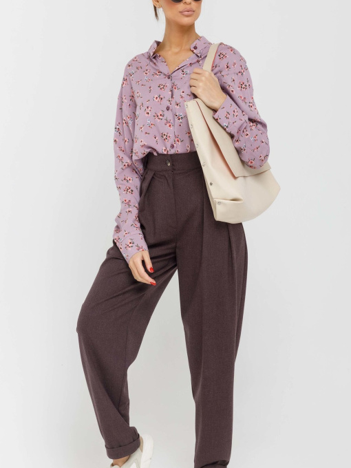 Повсякденні штани RiMari модель 0720-baklazhan Фото