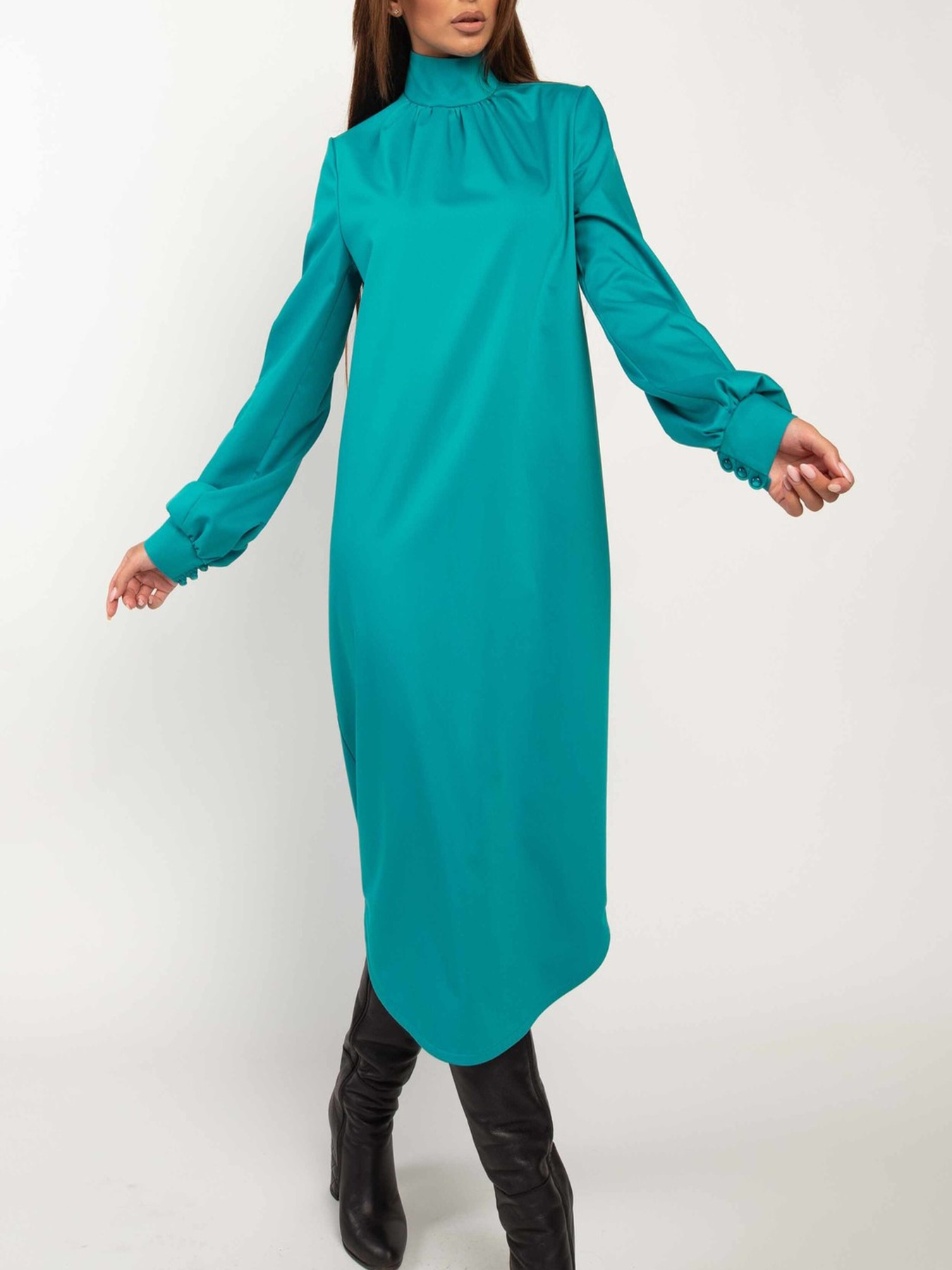 Платье миди RiMari модель 1820-blakitnij Фото