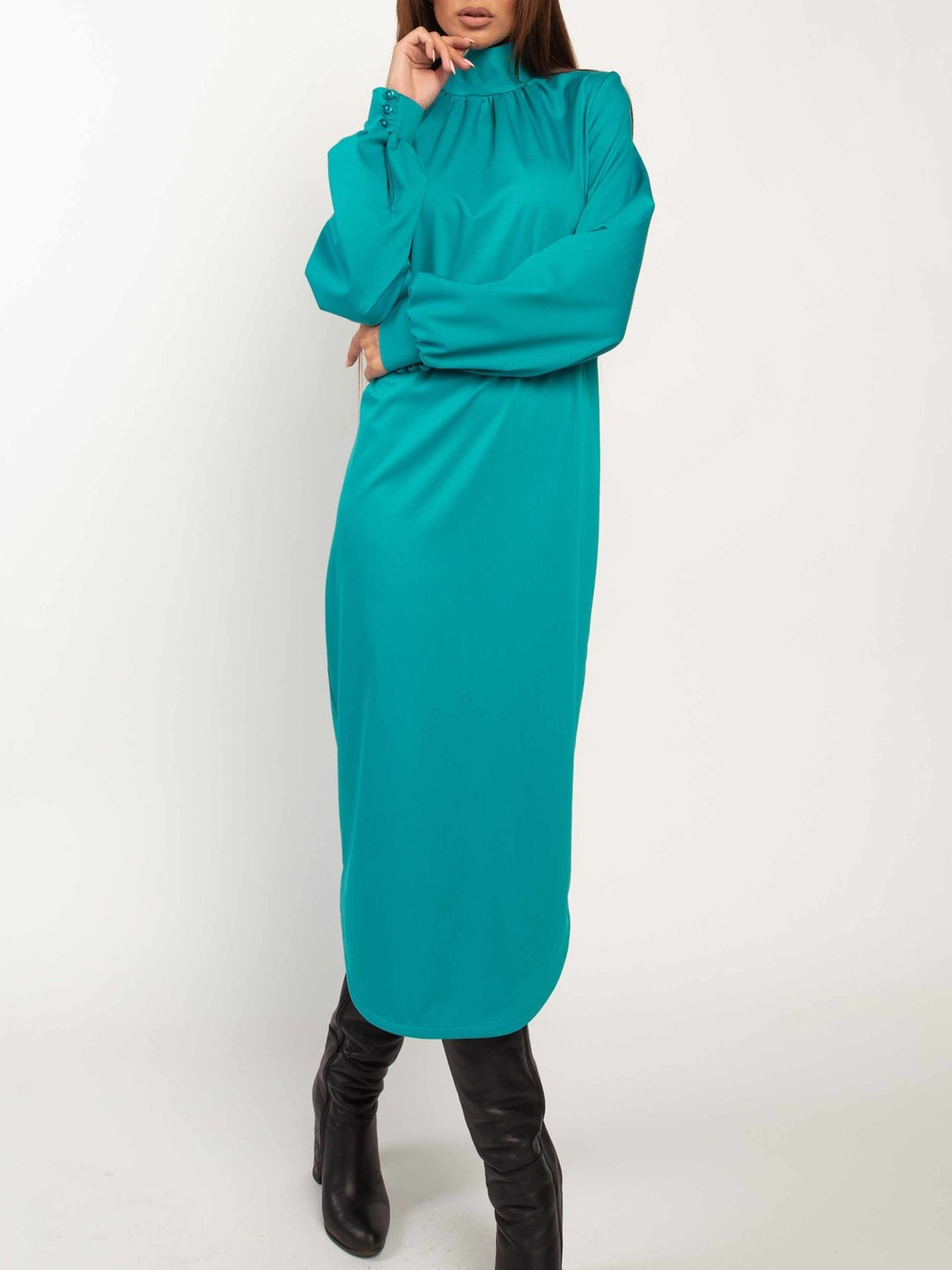 Платье миди RiMari модель 1820-blakitnij Фото