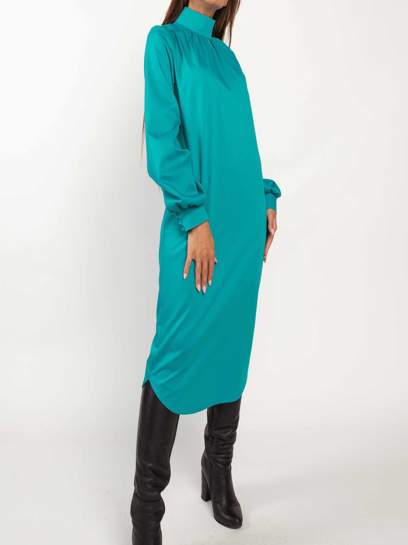 Платье миди RiMari модель 1820-blakitnij Фото