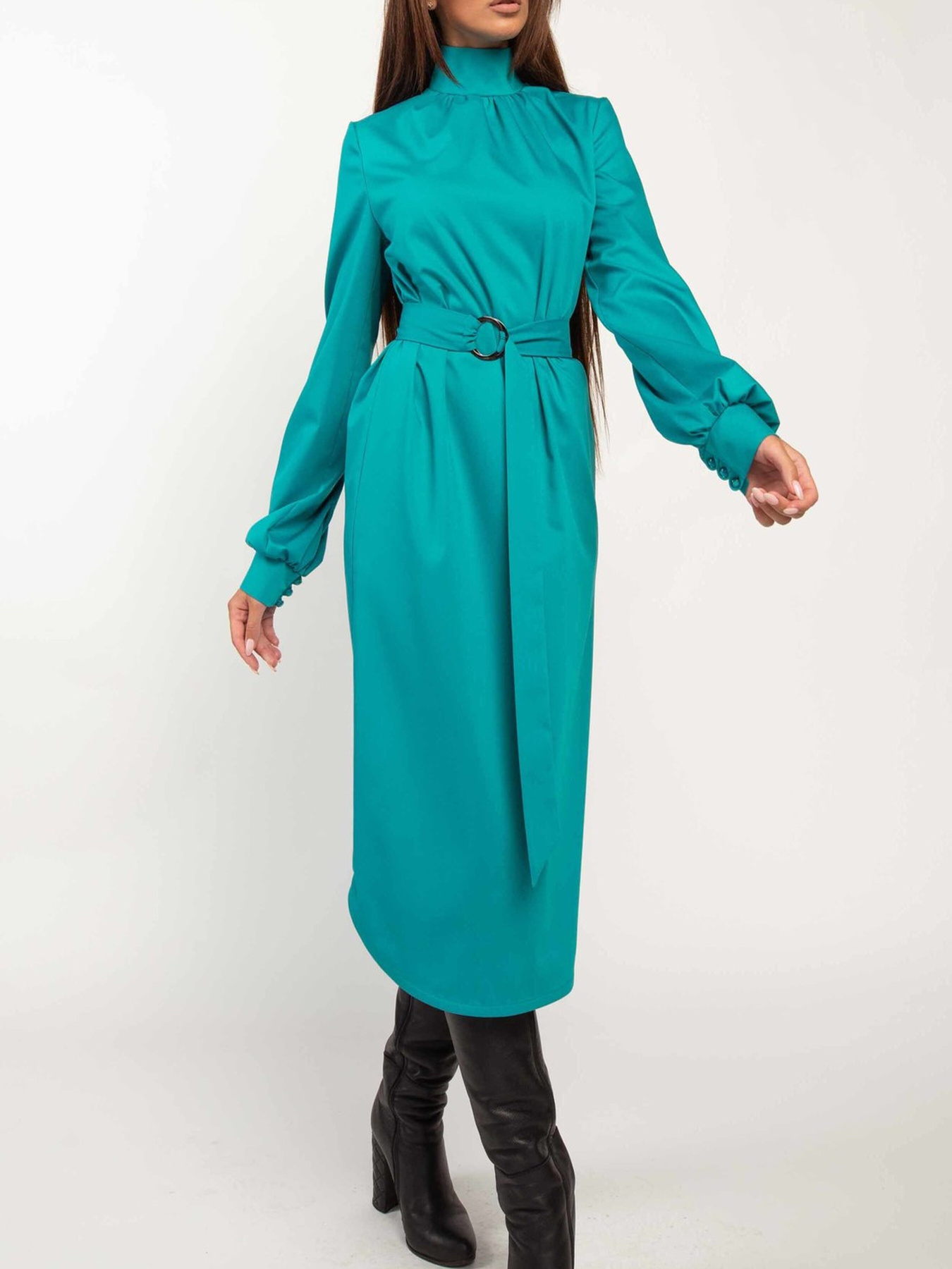 Платье миди RiMari модель 1820-blakitnij Фото