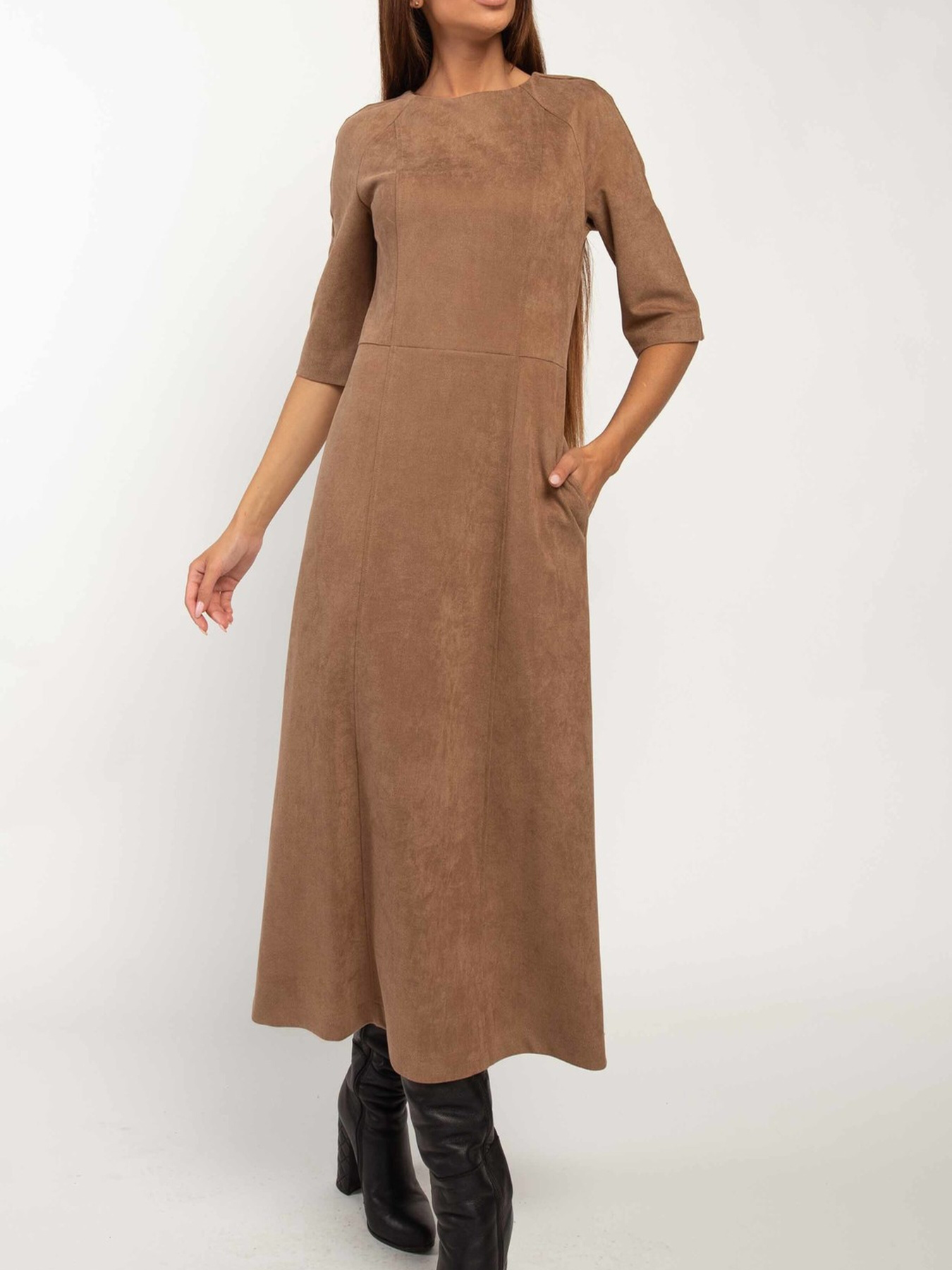 Платье миди RiMari модель 1720-kapuchino Фото