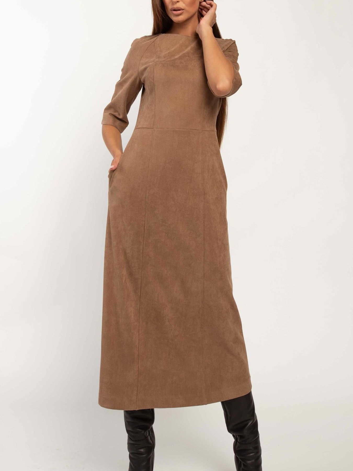 Платье миди RiMari модель 1720-kapuchino Фото