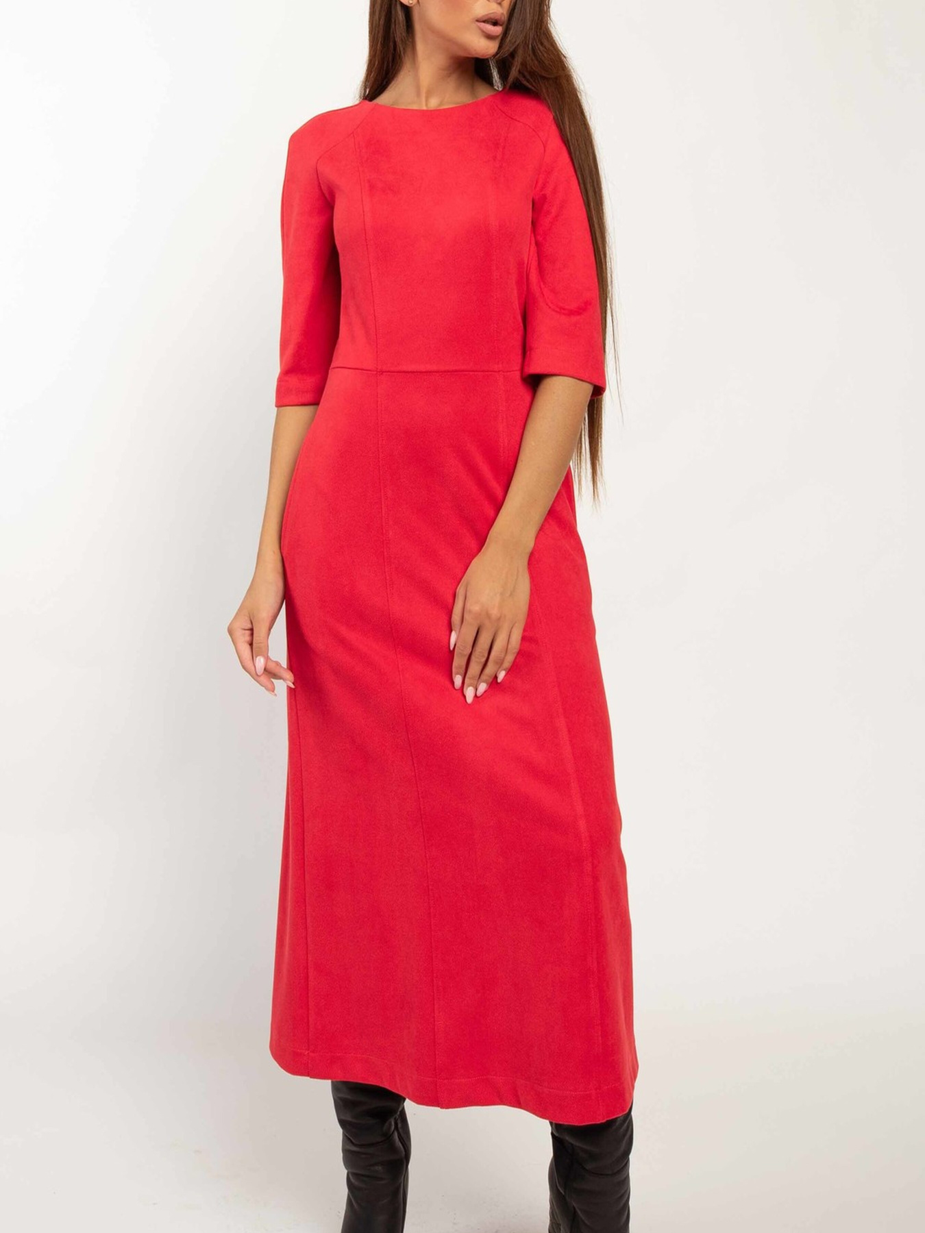 Платье миди RiMari модель 1720-chervonij Фото