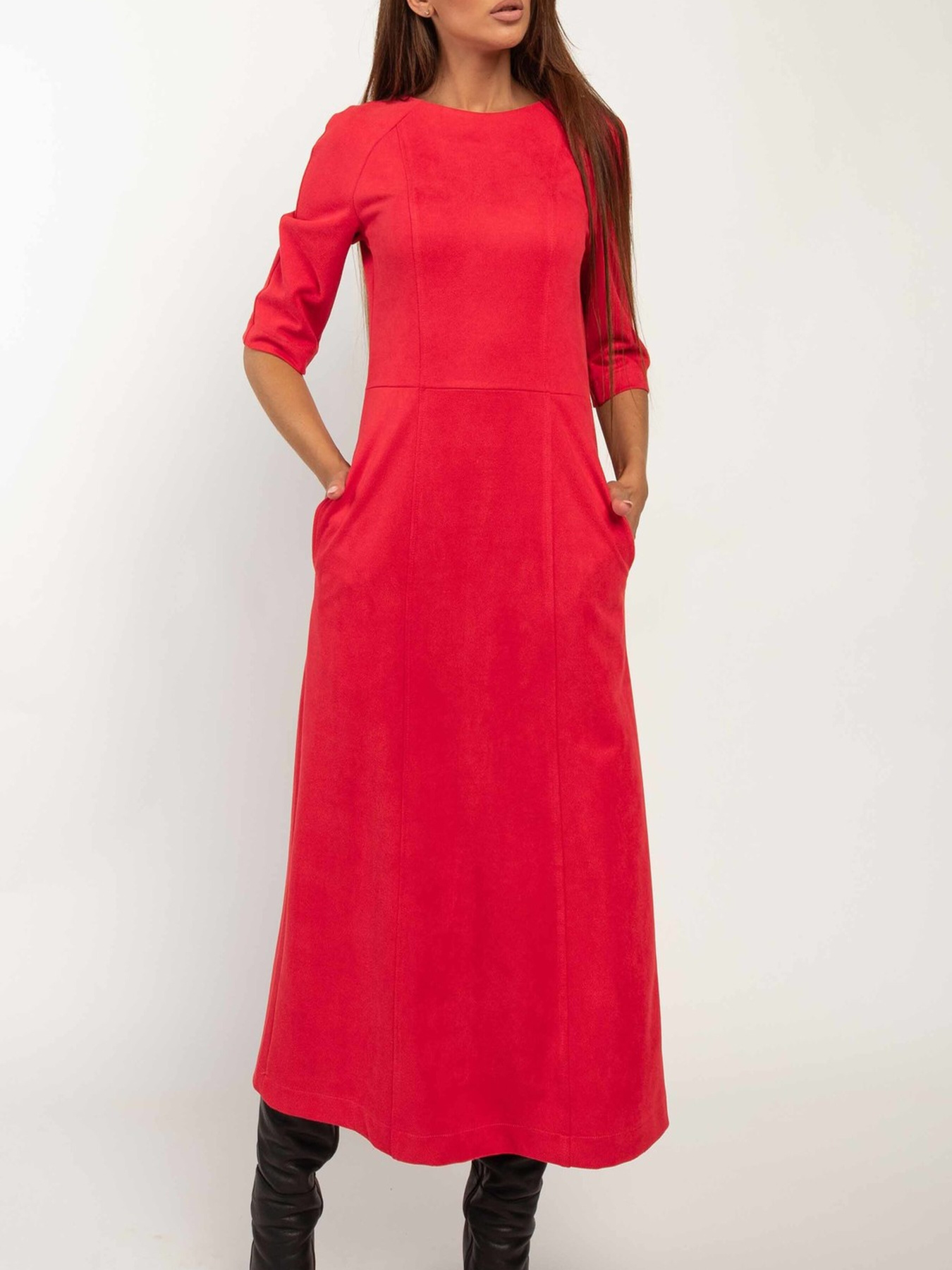 Платье миди RiMari модель 1720-chervonij Фото