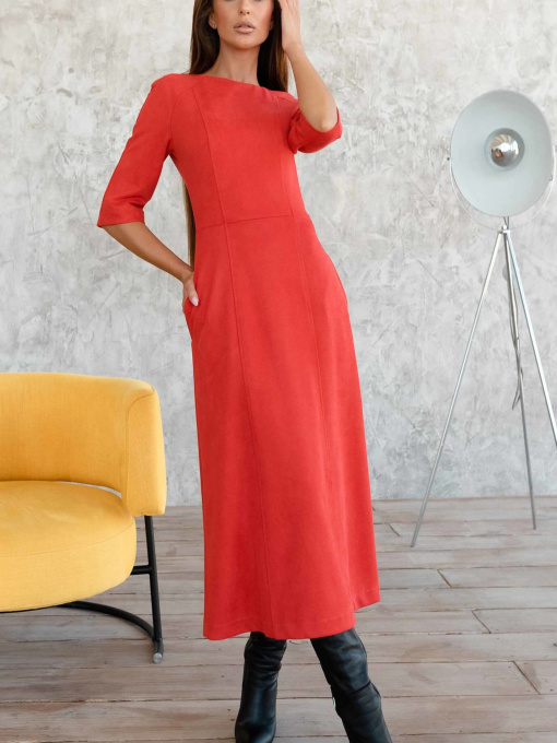 Платье миди RiMari модель 1720-chervonij Фото