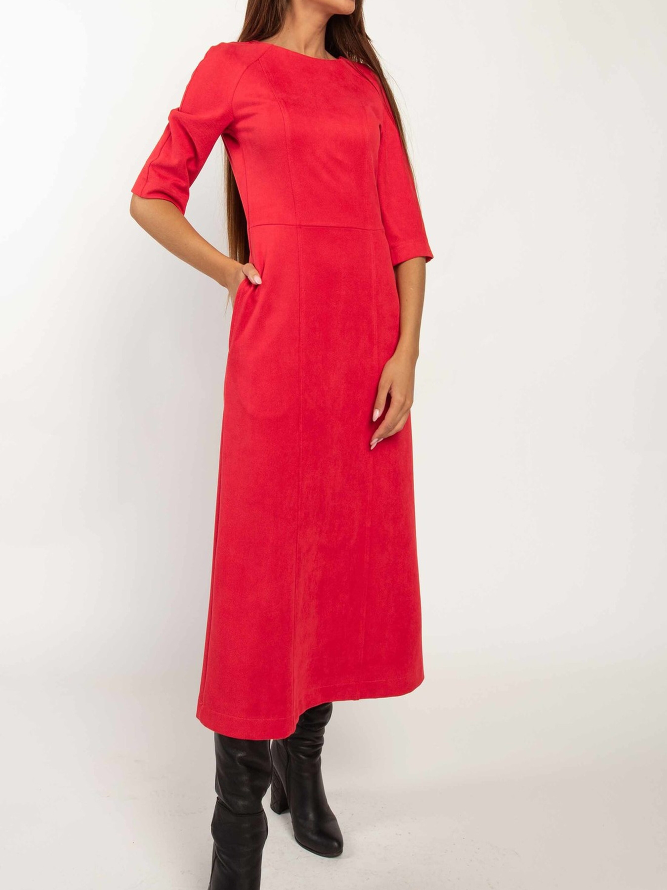 Платье миди RiMari модель 1720-chervonij Фото