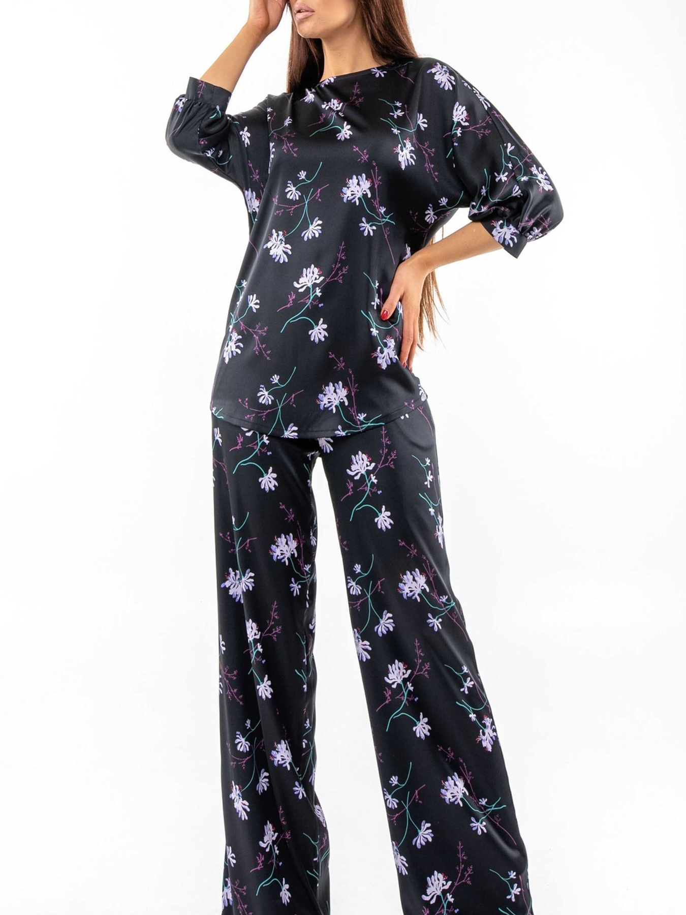 Штани палаццо RiMari модель 0320-chornij Фото