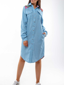 Платье миди RiMari модель 1020-blakitnij Фото