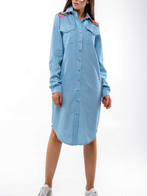 Платье миди RiMari модель 1020-blakitnij Фото
