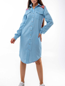 Платье миди RiMari модель 1020-blakitnij Фото