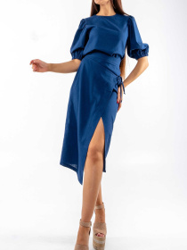 Спідниця міді RiMari модель 0320-temno-sinj Фото