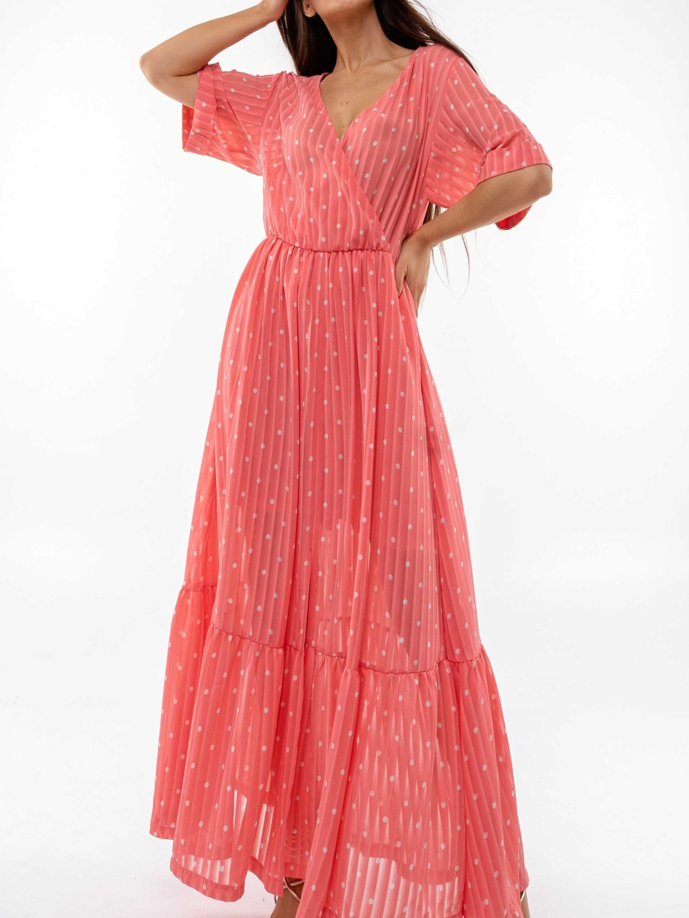 Платье макси RiMari модель 10-koral Фото