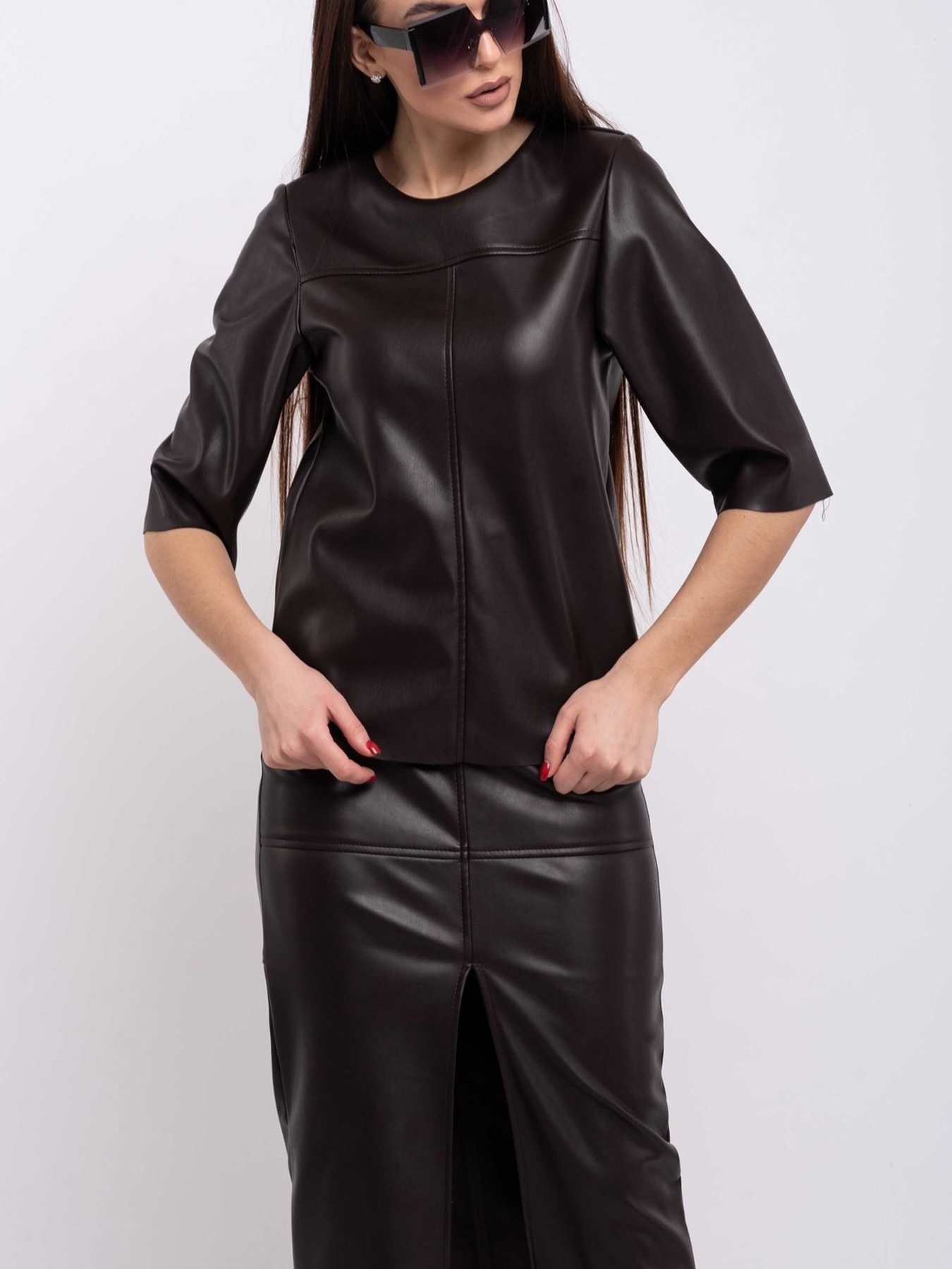 Юбка миди RiMari модель 0220-grkij-shokolad Фото