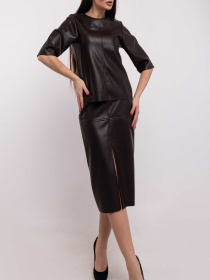 Юбка миди RiMari модель 0220-grkij-shokolad Фото