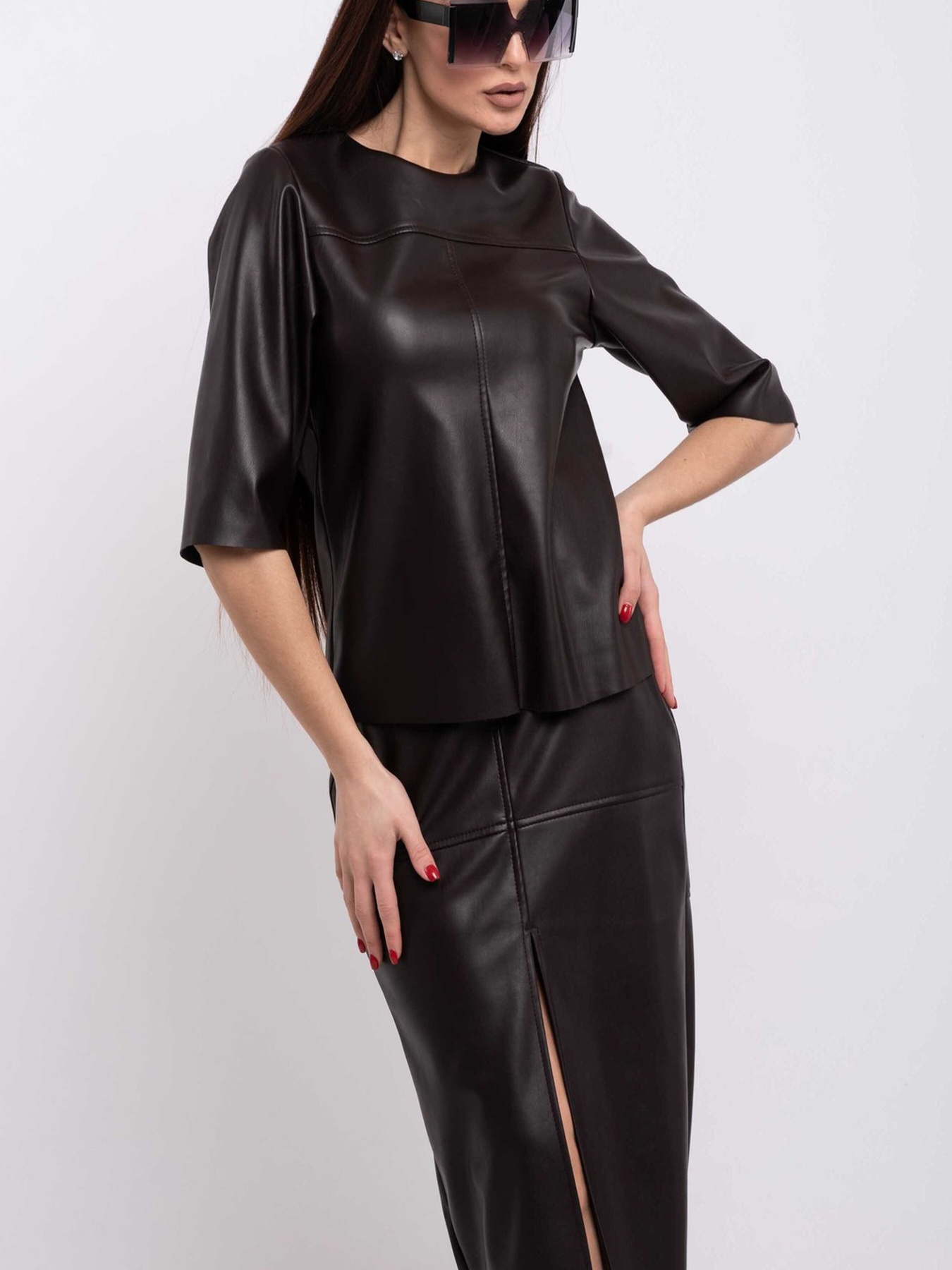 Юбка миди RiMari модель 0220-grkij-shokolad Фото