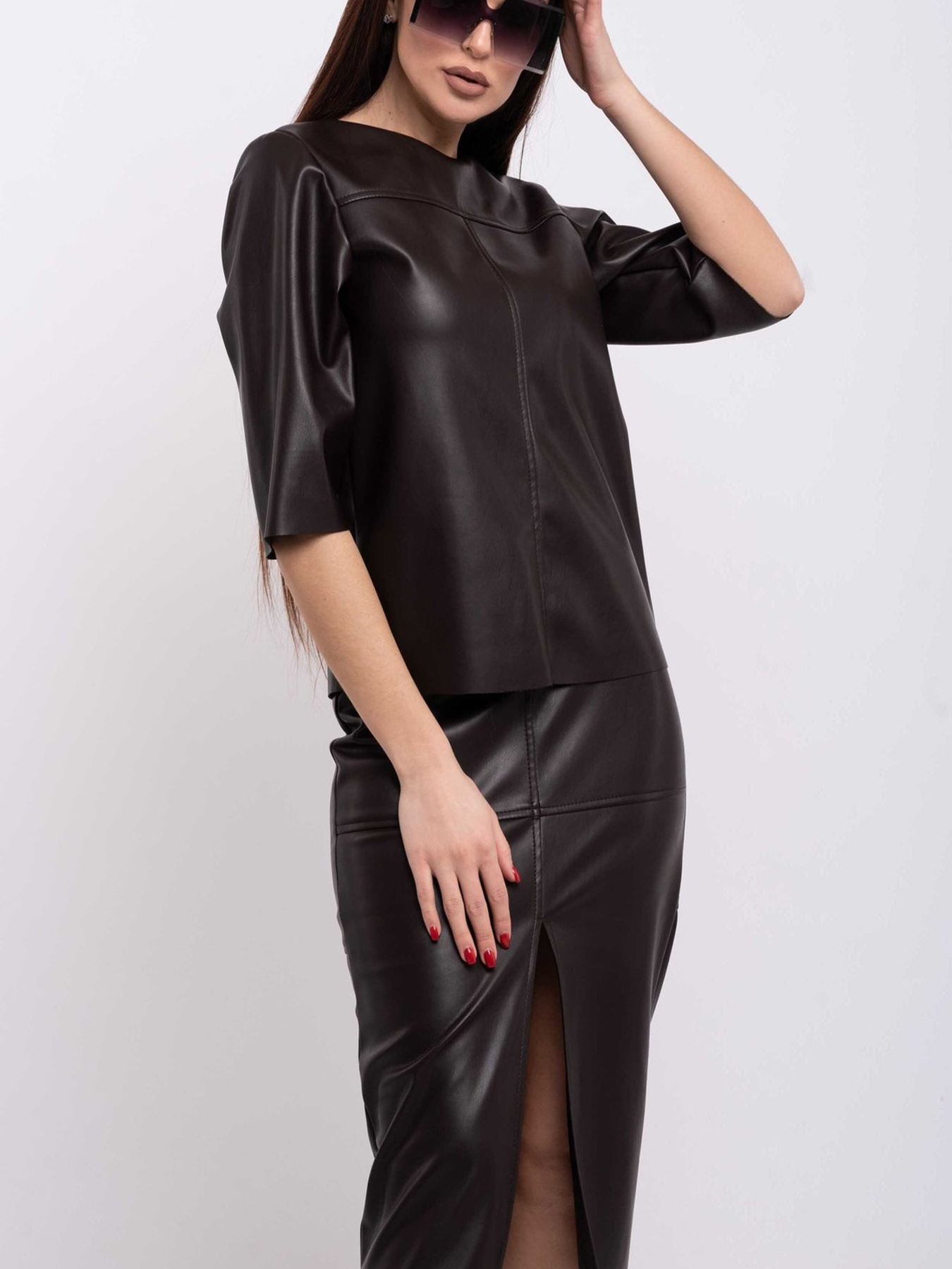 Юбка миди RiMari модель 0220-grkij-shokolad Фото