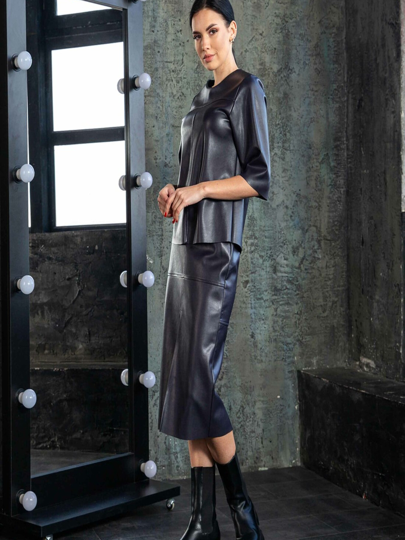 Юбка миди RiMari модель 0220-chorna-smorodina Фото