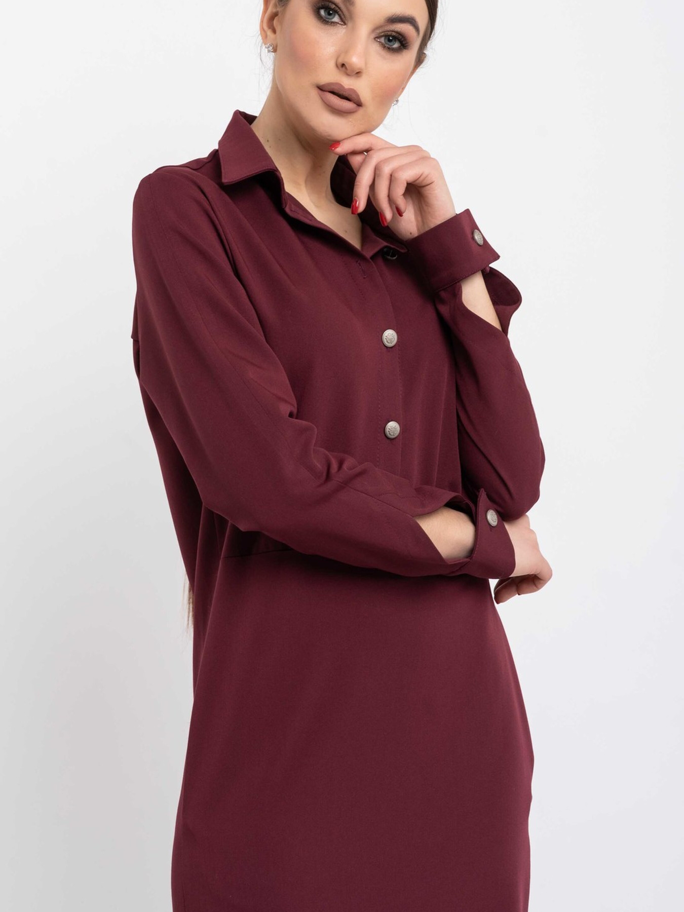 Платье миди RiMari модель 0520-bordo Фото