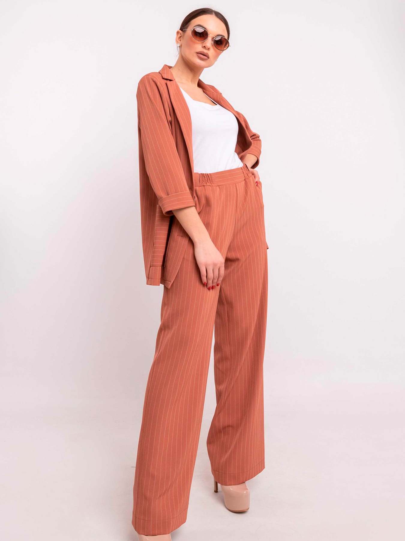 Классические штаны RiMari модель 0120-terakot Классические штаны RiMari модель 0120-terakot Фото