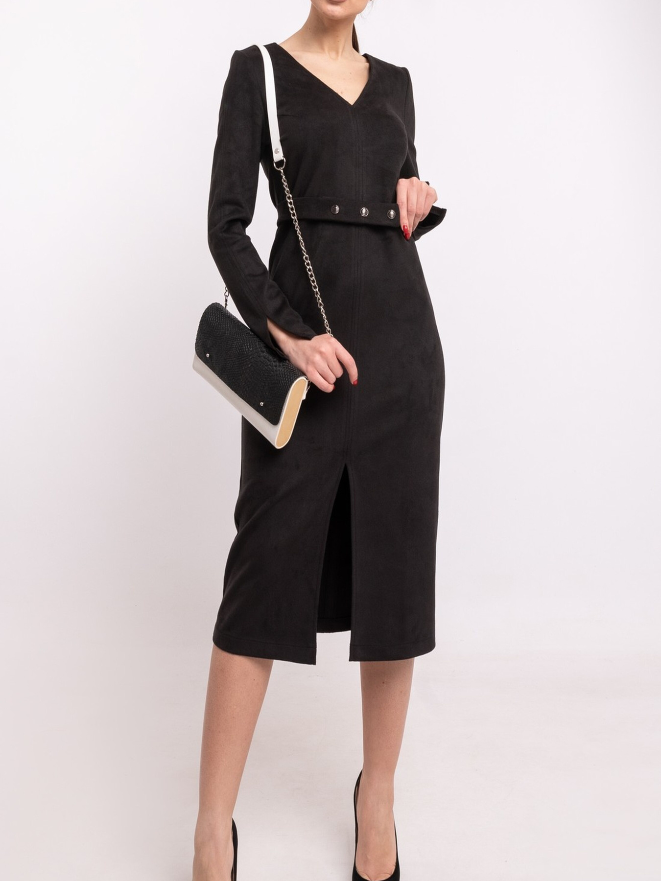 Платье миди RiMari модель 00-chornij Фото