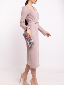 Платье миди RiMari модель 00-pudra Фото