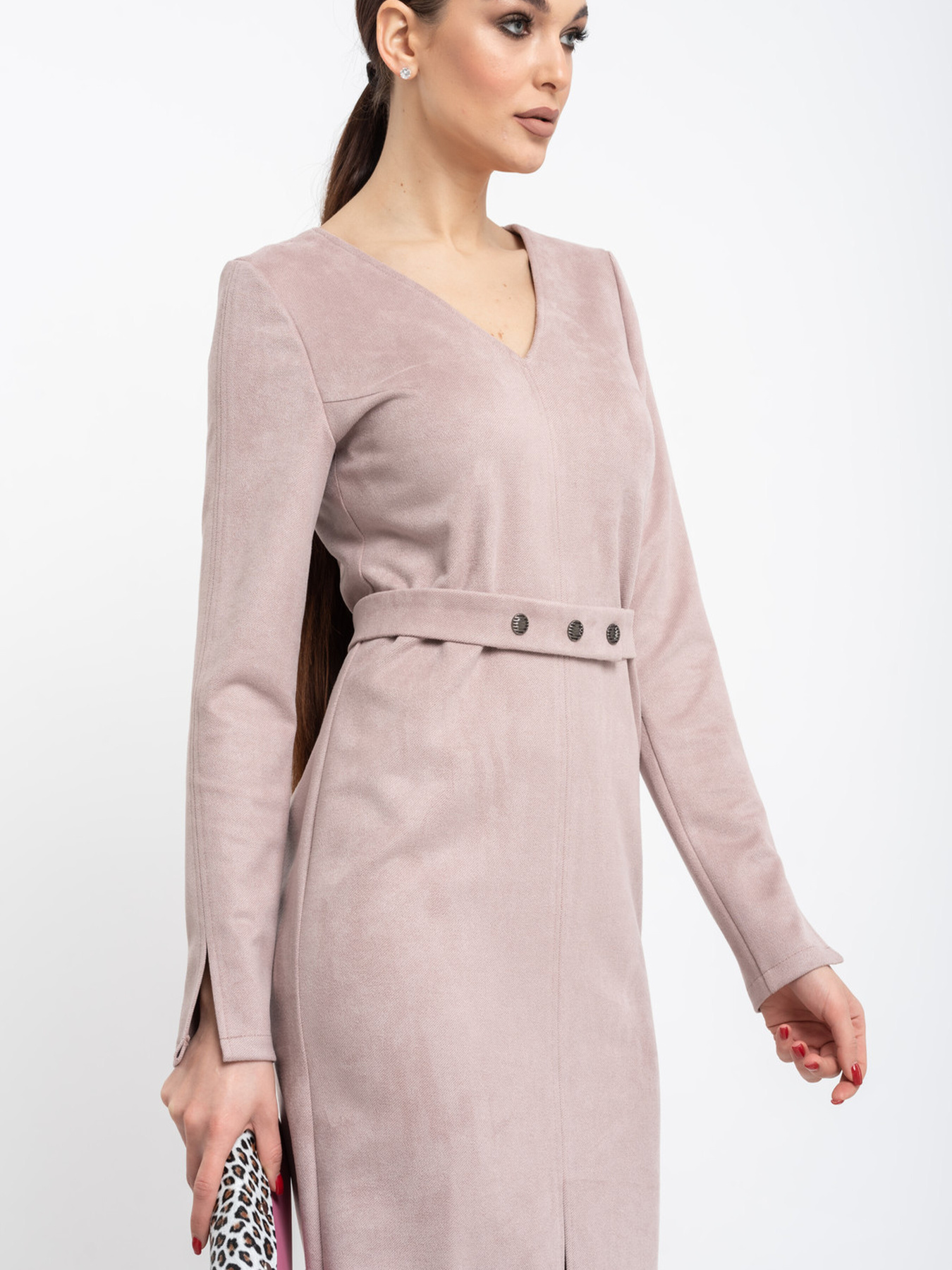 Платье миди RiMari модель 00-pudra Фото