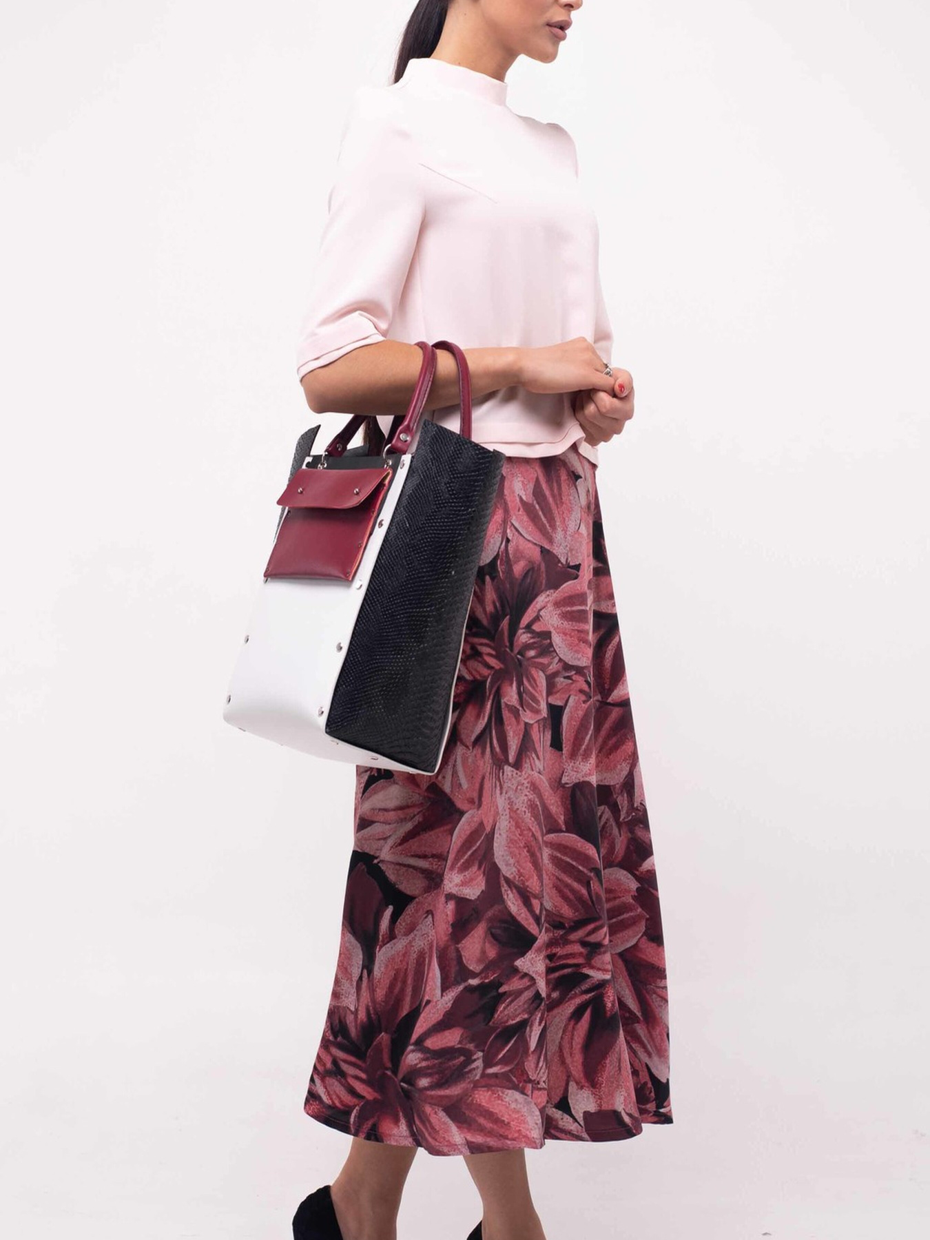 Спідниця міді RiMari Модель 5-2-86-19-temno-rozhevij Фото