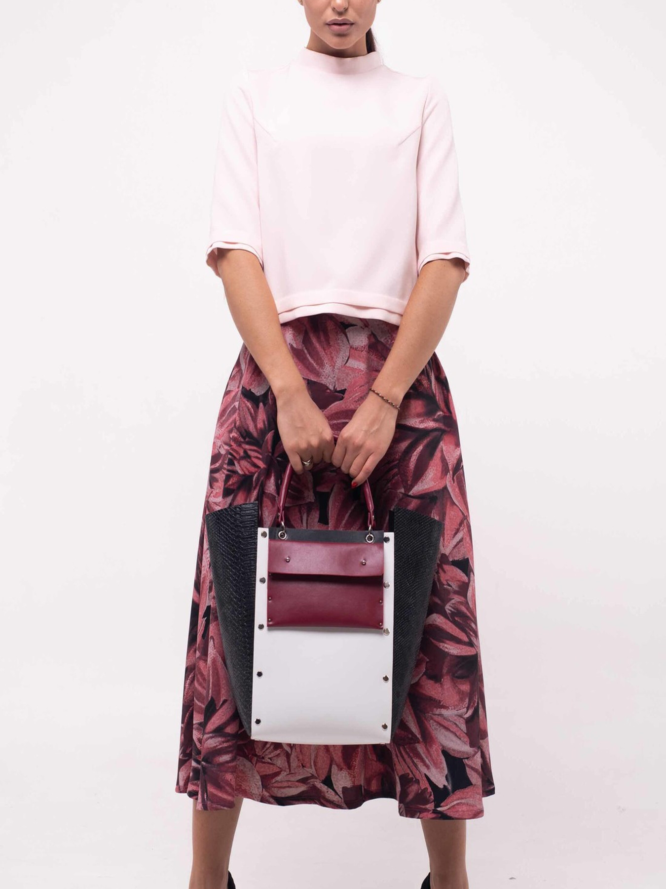 Спідниця міді RiMari Модель 5-2-86-19-temno-rozhevij Фото