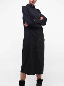 Платье миди RiMari модель 37-1-80-19-chornij Платье миди RiMari модель 37-1-80-19-chornij Фото