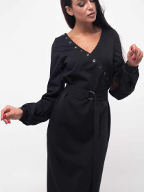 Сукня міді RiMari модель 5-1-84-19-chornij Фото