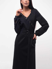 Платье миди RiMari модель 5-1-84-19-chornij Фото