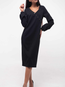 Платье миди RiMari модель 5-1-84-19-chornij Фото