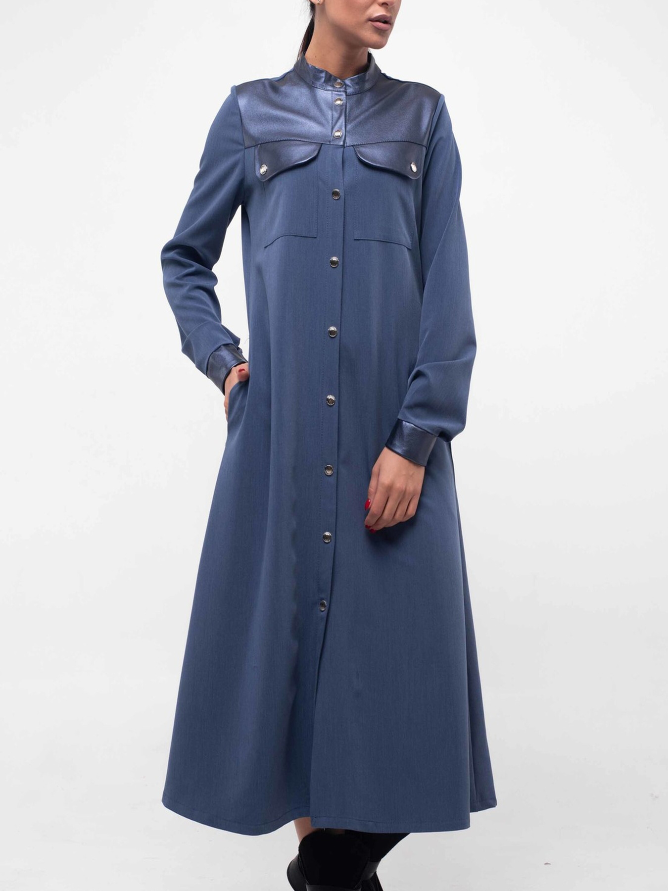 Платье миди RiMari модель 5-1-77-19-dzhins Фото