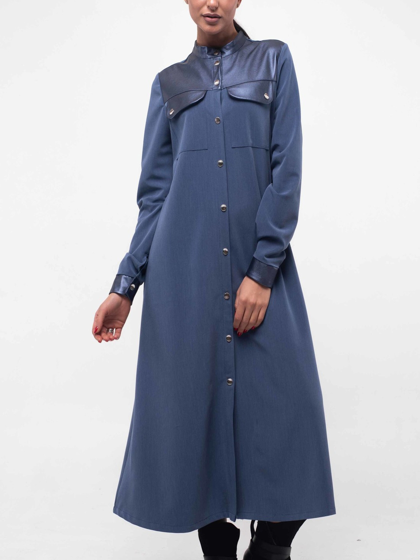 Платье миди RiMari модель 5-1-77-19-dzhins Фото