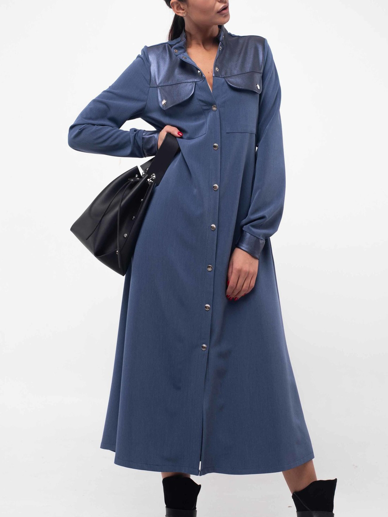 Сукня міді RiMari модель 5-1-77-19-dzhins Сукня міді RiMari модель 5-1-77-19-dzhins Фото