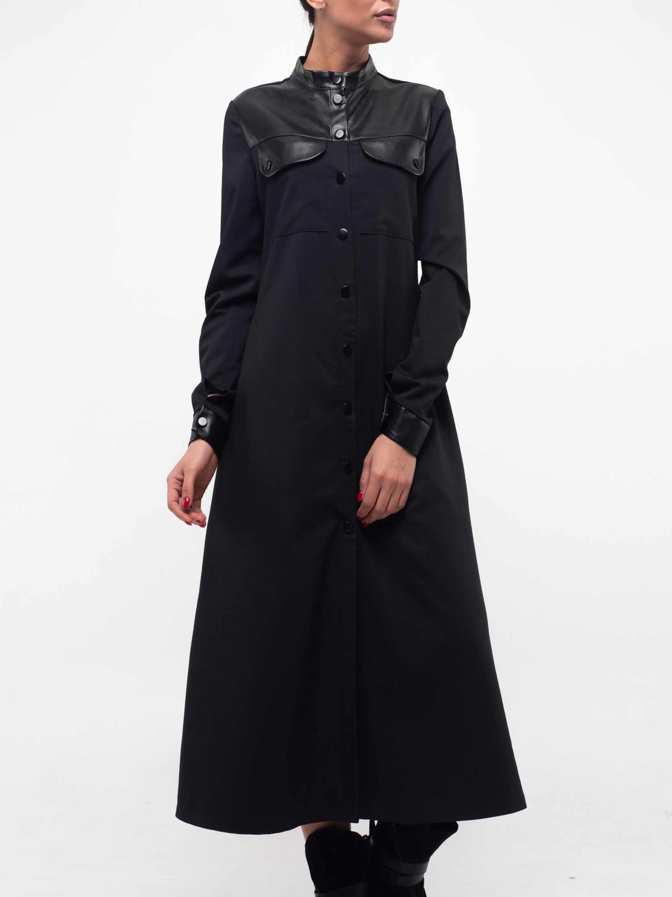 Платье миди RiMari модель 5-1-77-19-chornij Фото