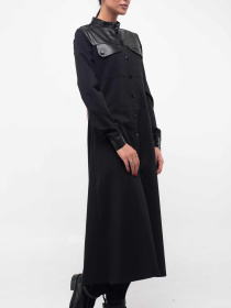 Сукня міді RiMari модель 5-1-77-19-chornij Сукня міді RiMari модель 5-1-77-19-chornij Фото