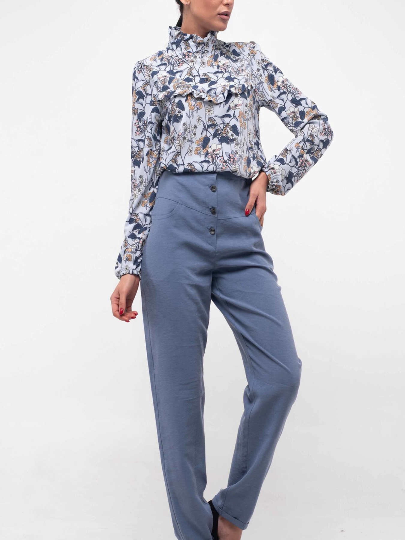 Повседневные штаны RiMari модель 5-1-91-19-dzhins Фото