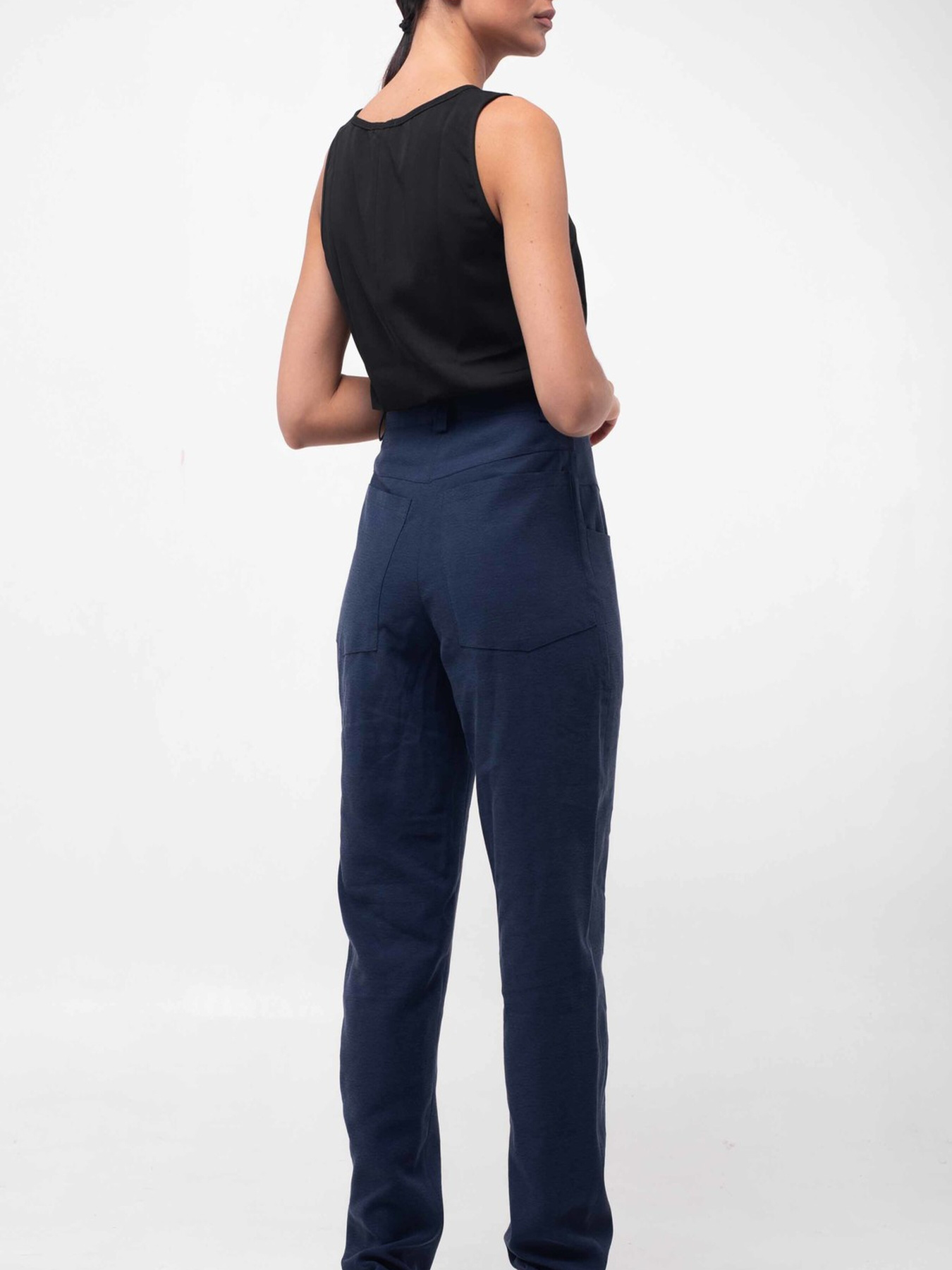 Повседневные штаны RiMari модель 5-1-91-19-temno-sinj Повседневные штаны RiMari модель 5-1-91-19-temno-sinj Фото