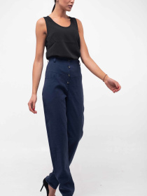 Повседневные штаны RiMari модель 5-1-91-19-temno-sinj Повседневные штаны RiMari модель 5-1-91-19-temno-sinj Фото