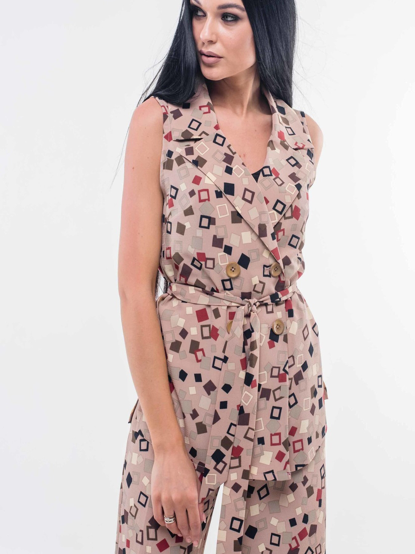 Жилет классический RiMari модель 16-2-76-19-kapuchino Фото