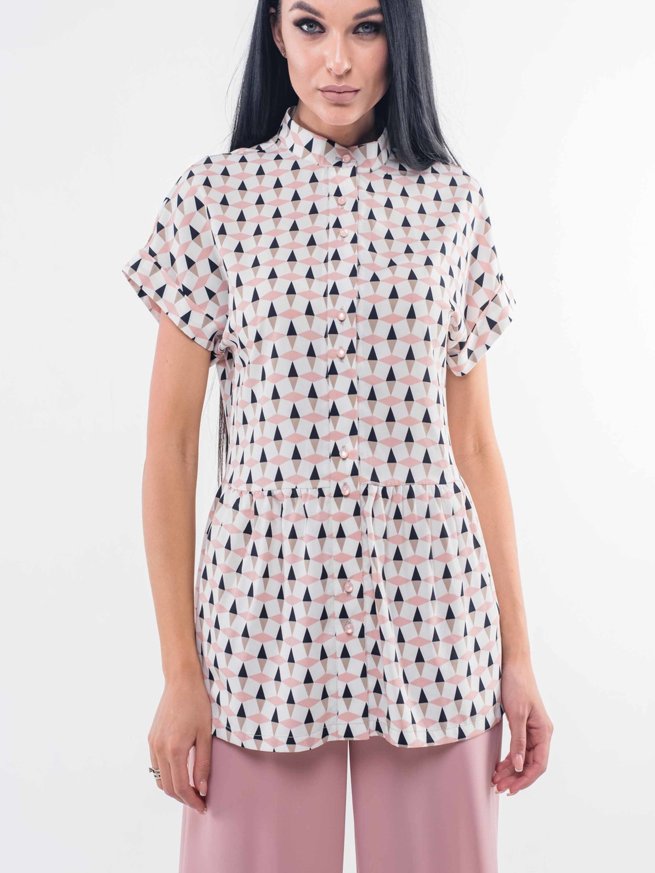 Блуза RiMari модель 16-2-71-19-blij-pudra Фото