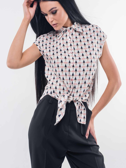 Блуза RiMari модель 16-2-62-19-blij-pudra Фото