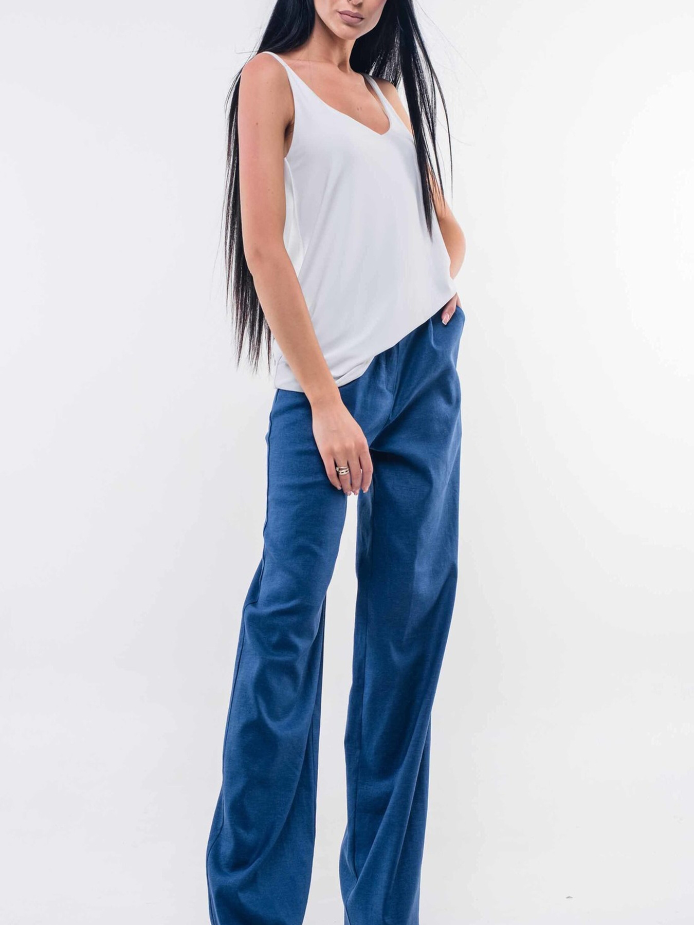 Штани палаццо RiMari модель 14-1-51-18-temno-sinj Фото