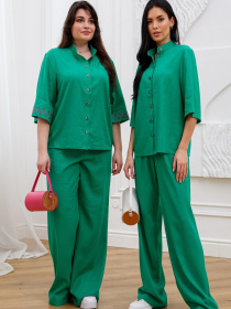 Штани палаццо RiMari модель 14-1-51-18-zelenij Фото