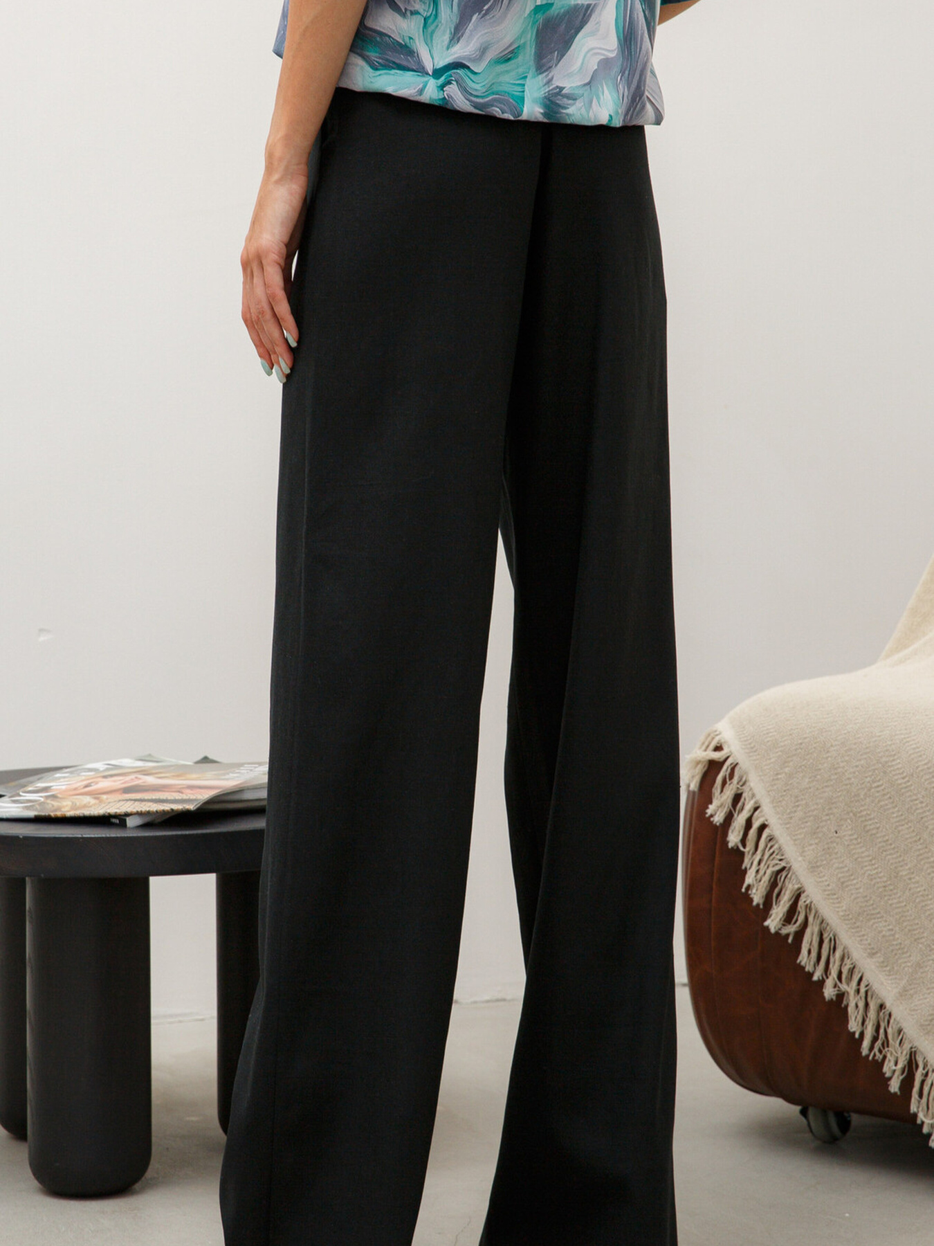 Штани палаццо RiMari модель 14-1-51-18-chornij Фото