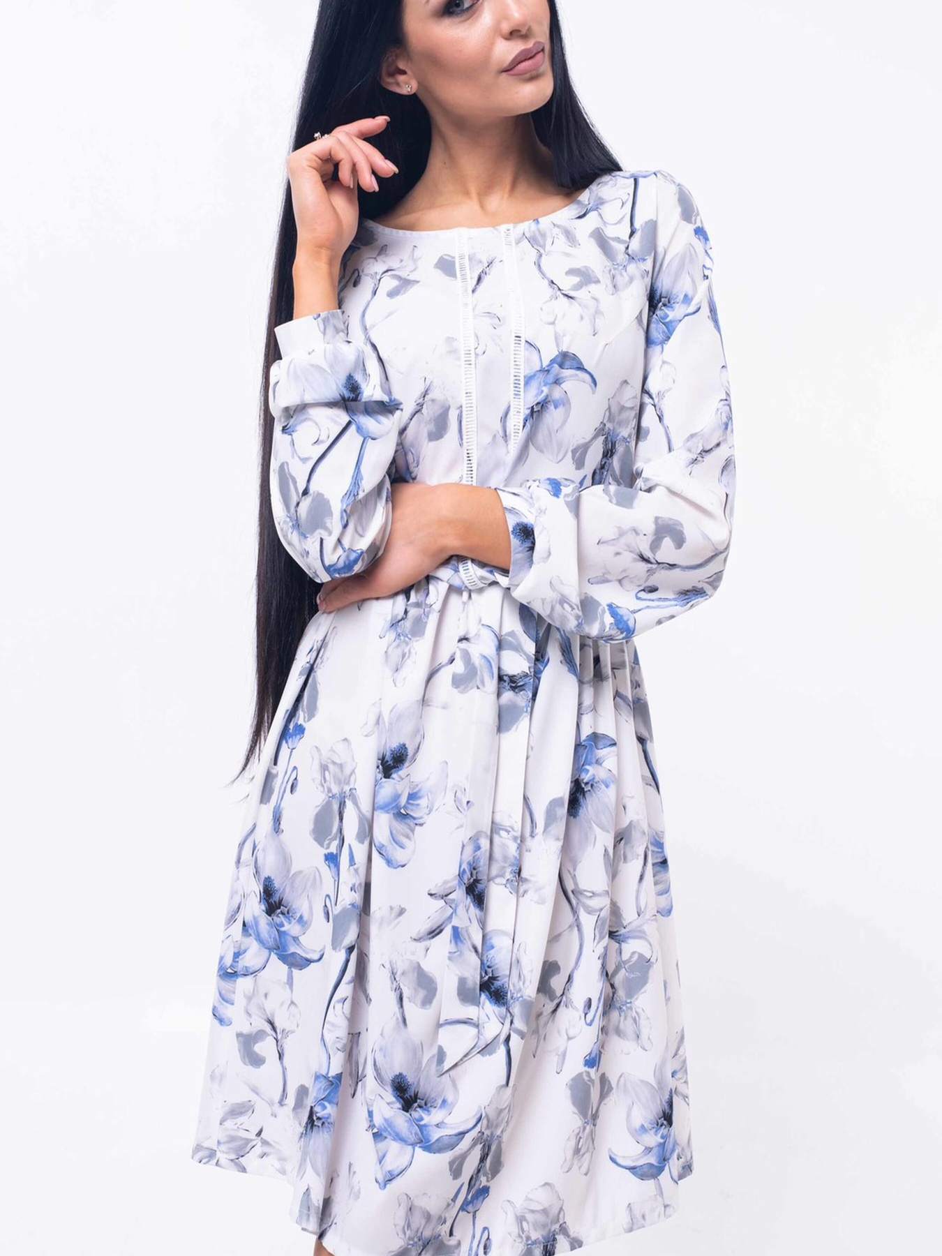 Платье миди RiMari модель 10-2-07-19-sin-kvti Фото