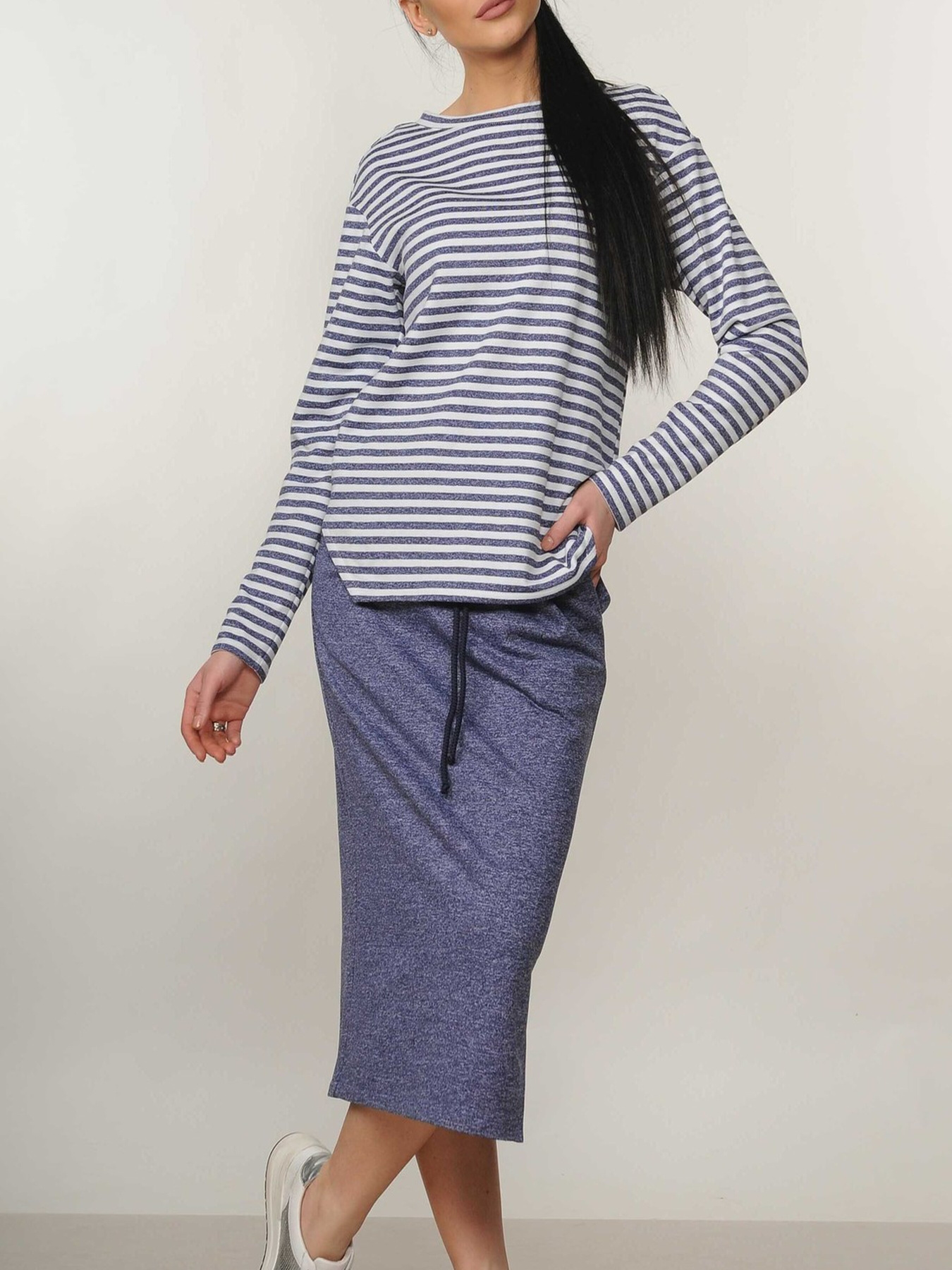 Спідниця міді RiMari модель 34-2-11-19-dzhins Фото